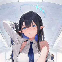 This is a pixiv picture whose title is 「先生…」.