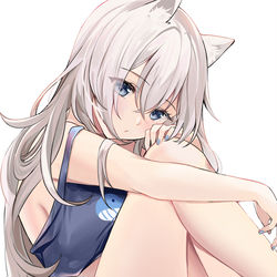 This is a pixiv picture whose title is 私の耳はフワフワ？.