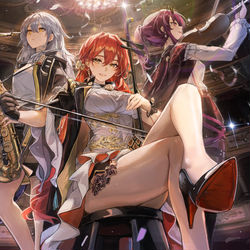 This is a pixiv picture whose title is Stepmom and Mom.