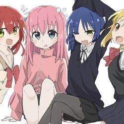 This is a pixiv picture whose title is 結束バンド.