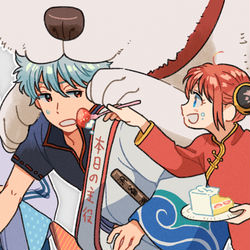 This is a pixiv picture whose title is 銀さんはぴば！.