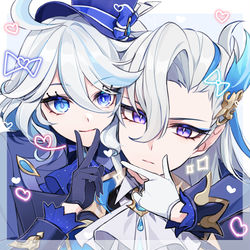 This is a pixiv picture whose title is フリーナ♡ヌヴィレット.