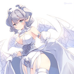 This is a pixiv picture whose title is 白銀の城のラビュリンス.
