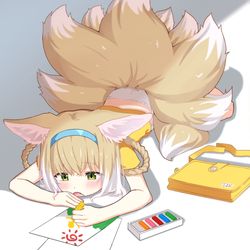 This is a pixiv picture whose title is お絵かきスズラン.
