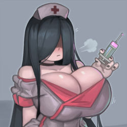 This is a pixiv picture whose title is Sadako nurse👻🖤.