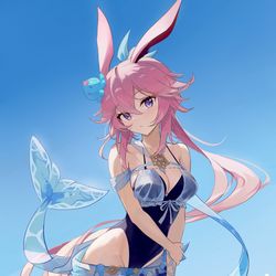 This is a pixiv picture whose title is 八重樱.