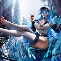 This is a pixiv picture whose title is Esdeath - Akame ga Kill!.