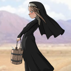 This is a pixiv picture whose title is Sister Hildegard.