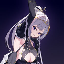 This is a pixiv picture whose title is 战败王女.