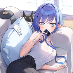 This is a pixiv picture whose title is アオイ🤫.
