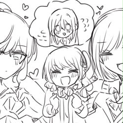 This is a pixiv picture whose title is 奏への愛.