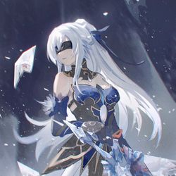This is a pixiv picture whose title is 镜流.