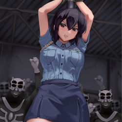 This is a pixiv picture whose title is 婦警さん.