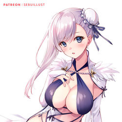 This is a pixiv picture whose title is 水着武蔵.