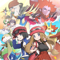 This is a pixiv picture whose title is ポケモンXY.