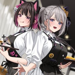 This is a pixiv picture whose title is コラボカフェ10月12日から開催中！.