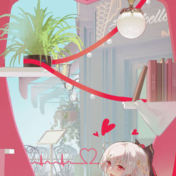 This is a pixiv picture whose title is 月下誓约·予爱以心❤.