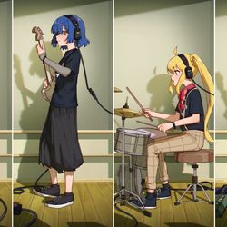This is a pixiv picture whose title is Distance Sessions.