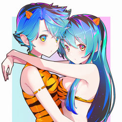 This is a pixiv picture whose title is ラムとかぁちゃん.