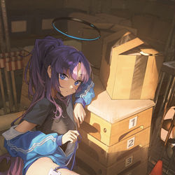 This is a pixiv picture whose title is Yuuka.