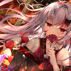 This is a pixiv picture whose title is 百鬼あやめ.