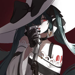 This is a pixiv picture whose title is 悪ミク.