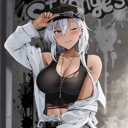 This is a pixiv picture whose title is ボーイッシュな武蔵さん.