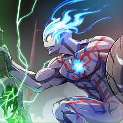 This is a pixiv picture whose title is ウルトラマンブレーザー関連らくがき.