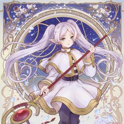 This is a pixiv picture whose title is 葬送のフリーレン.