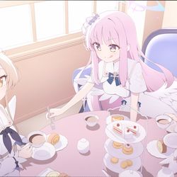 This is a pixiv picture whose title is ”紅茶を一杯いかがですか”.