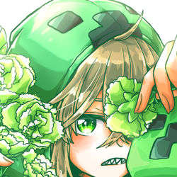 This is a pixiv picture whose title is 黄緑色のカーネーション.