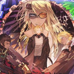 This is a pixiv picture whose title is 黄金樹海紀行.