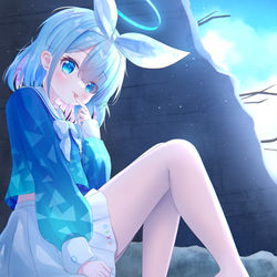 This is a pixiv picture whose title is 穿白丝的阿罗娜好看吗？（改）.