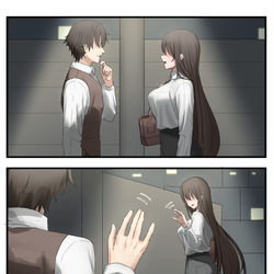 This is a pixiv picture whose title is 学生時代の先輩と二人でお出かけしたダイヤトレ.
