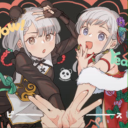 This is a pixiv picture whose title is 久川姉妹とあんきら×2ときらり×4と亜里沙先生.