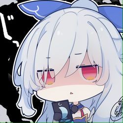 This is a pixiv picture whose title is 常時目隠し取った.