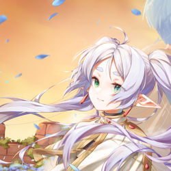 This is a pixiv picture whose title is 蒼月草.