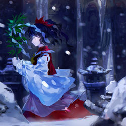 This is a pixiv picture whose title is 妖々夢霊夢.