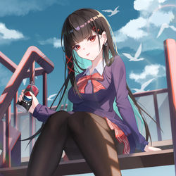 This is a pixiv picture whose title is young girl.