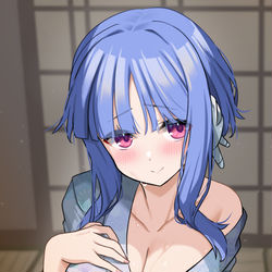 This is a pixiv picture whose title is skebイルファさんと温泉旅館で🤤.