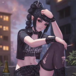 This is a pixiv picture whose title is Shadowheart.