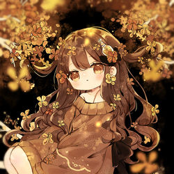 This is a pixiv picture whose title is 金木犀.