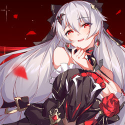 This is a pixiv picture whose title is 月下誓约，予爱以心♡.