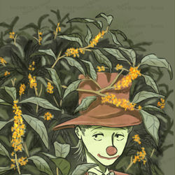 This is a pixiv picture whose title is 金木犀.