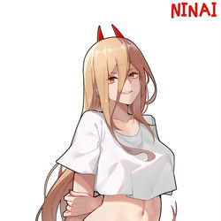 This is a pixiv picture whose title is Chainsaw Man.