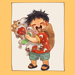 This is a pixiv picture whose title is お弁当柄の子②.
