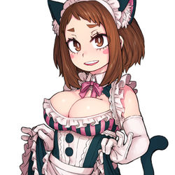 This is a pixiv picture whose title is メイドお茶子ちゃん.
