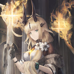 This is a pixiv picture whose title is 焔影リード.
