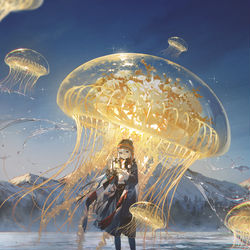 This is a pixiv picture whose title is 冬.