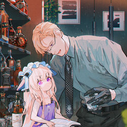 This is a pixiv picture whose title is 爹地😭.